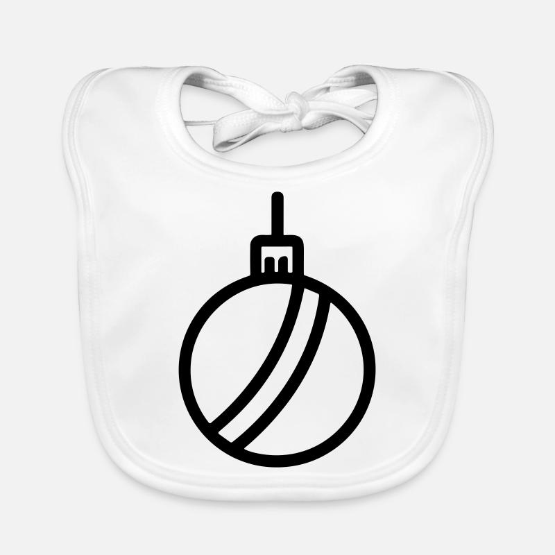 Weihnachtskugel Baby Bio-Lätzchen