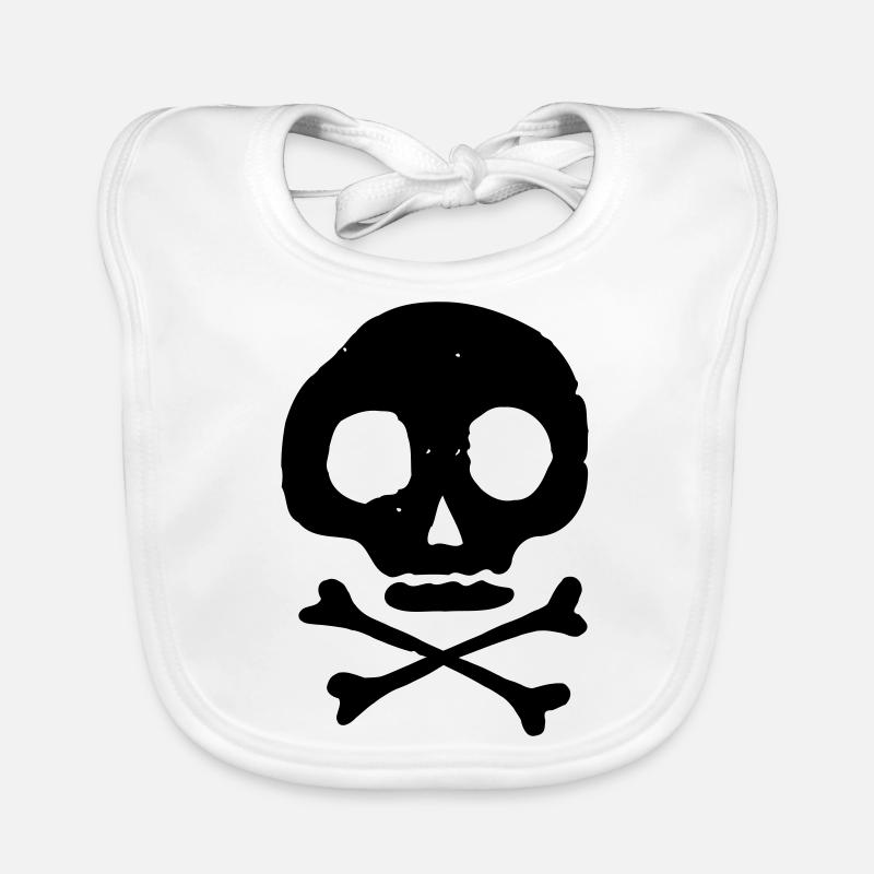 Skull & Bones Organic Baby Bibs