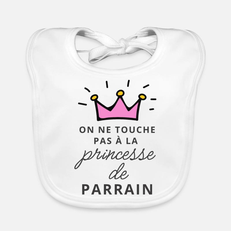 Princesse de parrain Bavoir bio Bébé