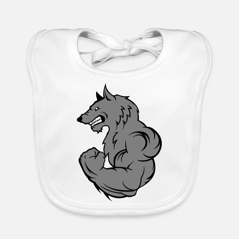 strong wolf Baby Bio-Lätzchen
