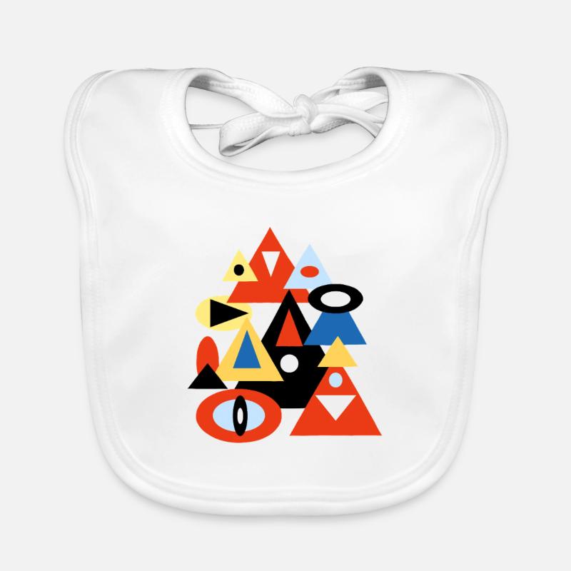 Geometrisches abstraktes Pyramidendesign Baby Bio-Lätzchen