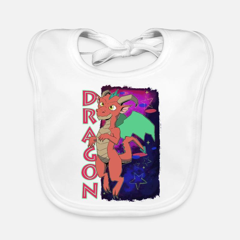 Dragon mignon Bavoir bio Bébé