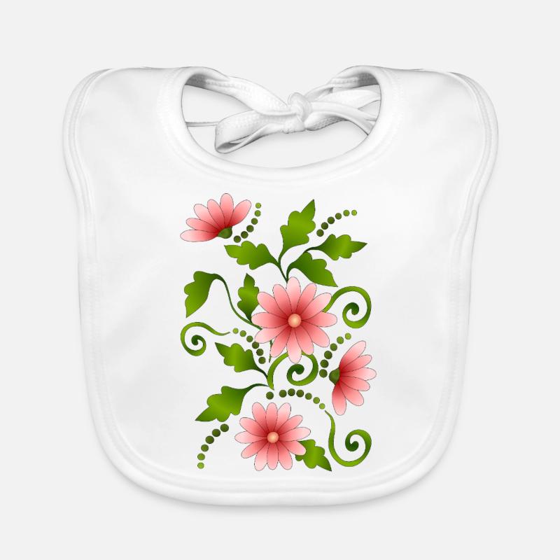 Fleur Bavoir bio Bébé