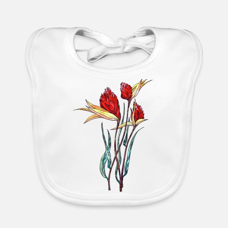 Blumen Baby Bio-Lätzchen