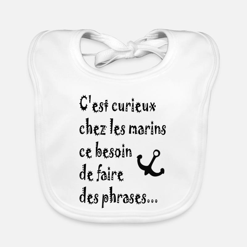 cita14 - Bavoir bio Bébé - blanc