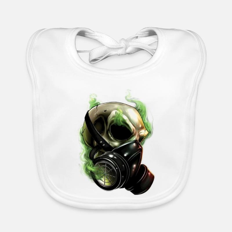 Gas skull Organic Baby Bibs