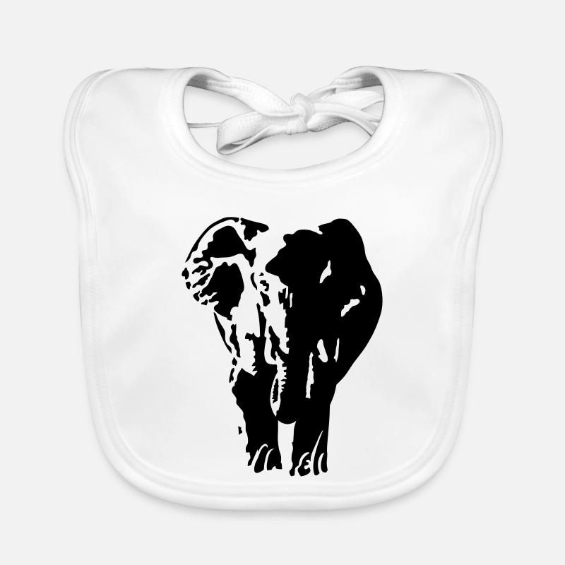 Elephant Bavoir bio Bébé