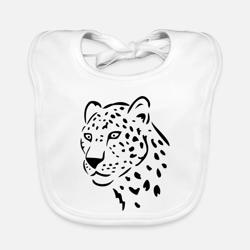 leopard raubkatze Baby Bio-Lätzchen