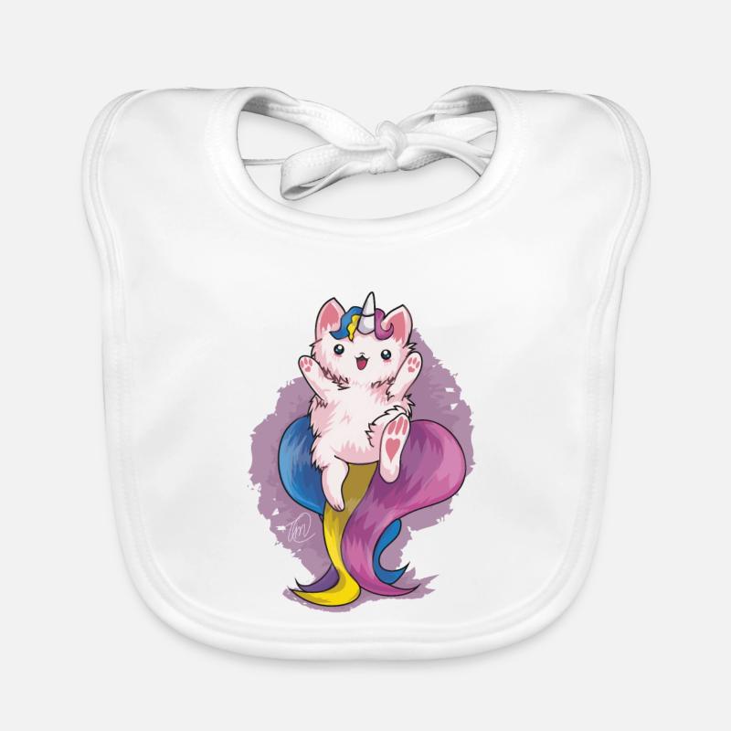 Kitty Katacorn est heureuse Bavoir bio Bébé