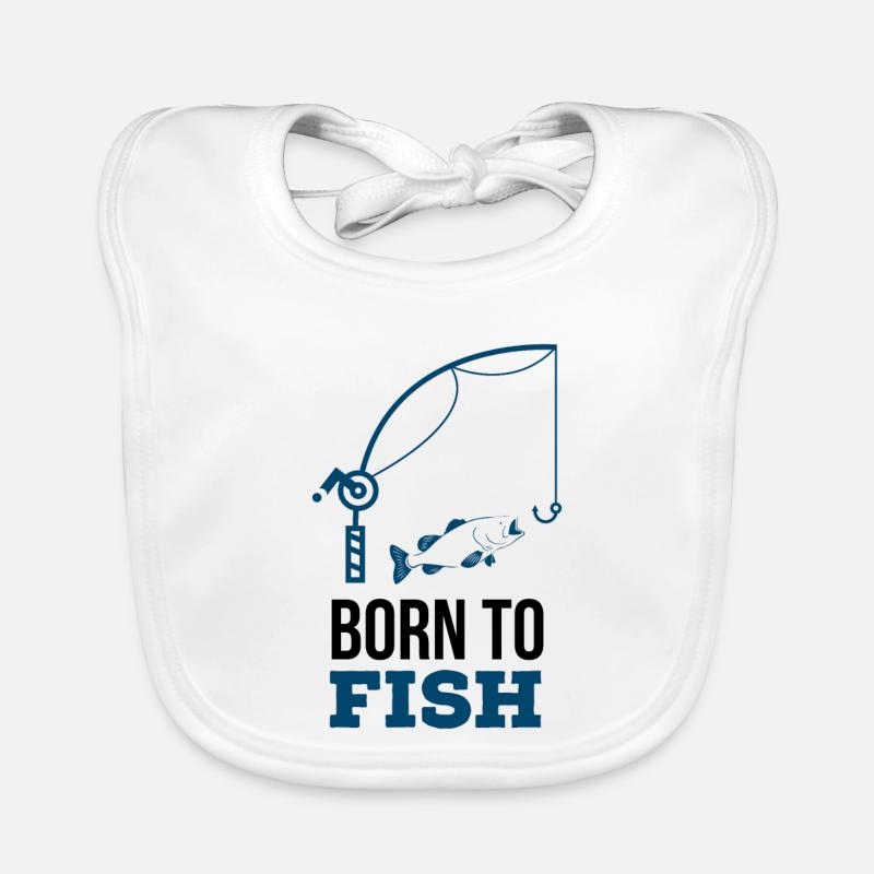 Born to fish Bavoir bio Bébé