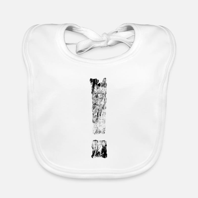 Cool exclamation point punctuation exclamation gift Organic Baby Bibs