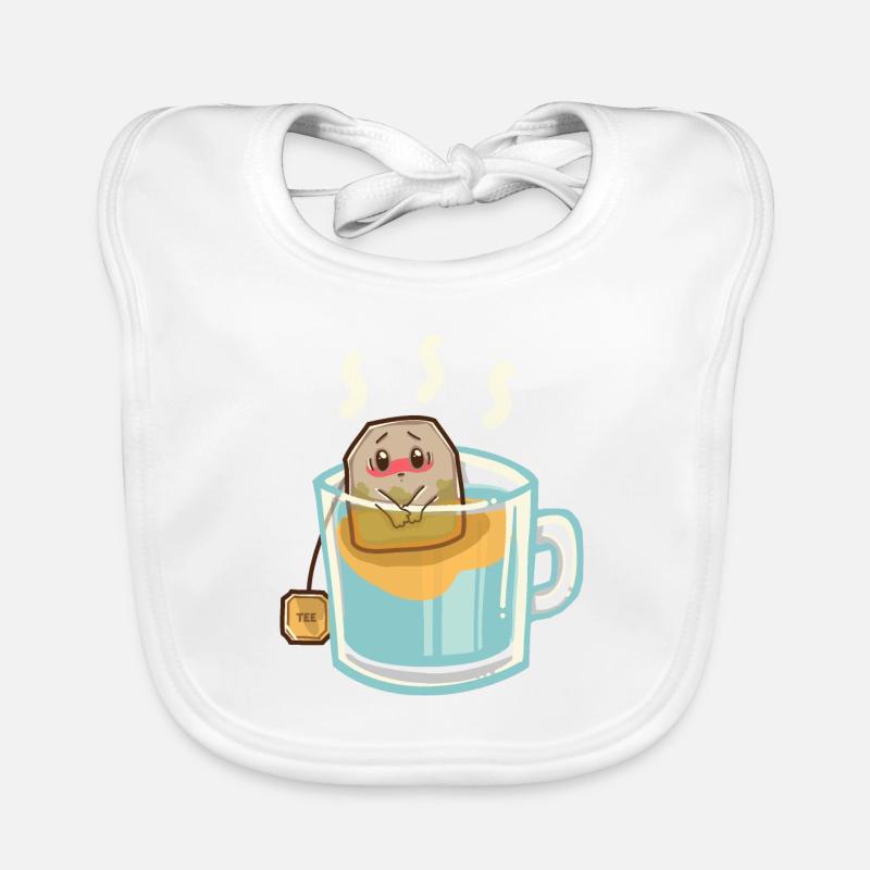 Beschämter Teebeutel Baby Bio-Lätzchen