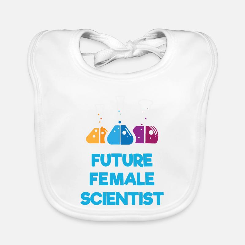 Future Female Scientist Organic Baby Bibs