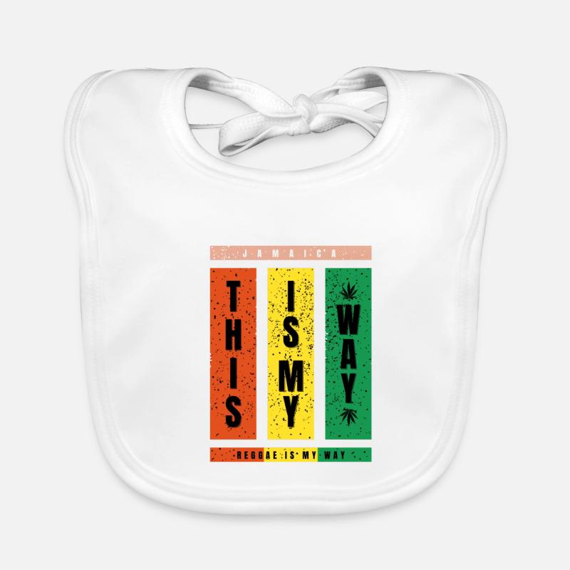 Le reggae est ma façon – TypoBlock Bavoir bio Bébé