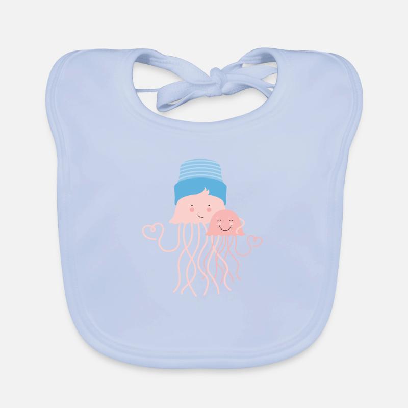 Méduse Bavoir bio Bébé