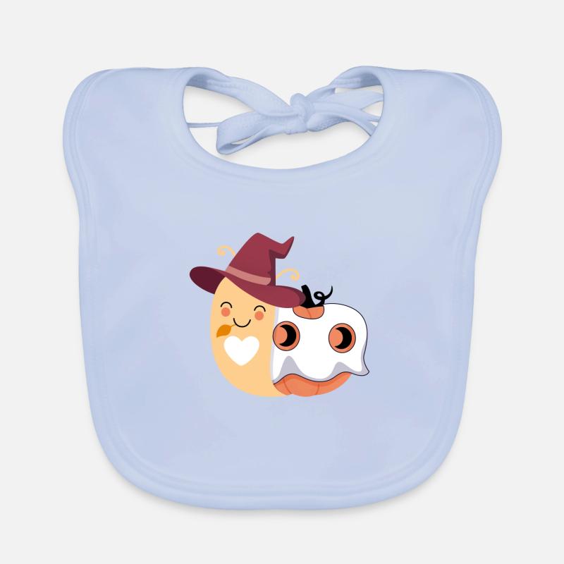 Escargot avec maison de citrouille Bavoir bio Bébé