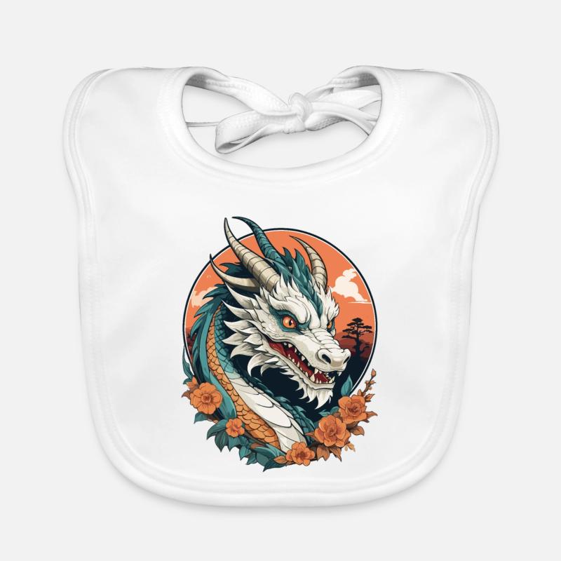 Dragon chinois Bavoir bio Bébé