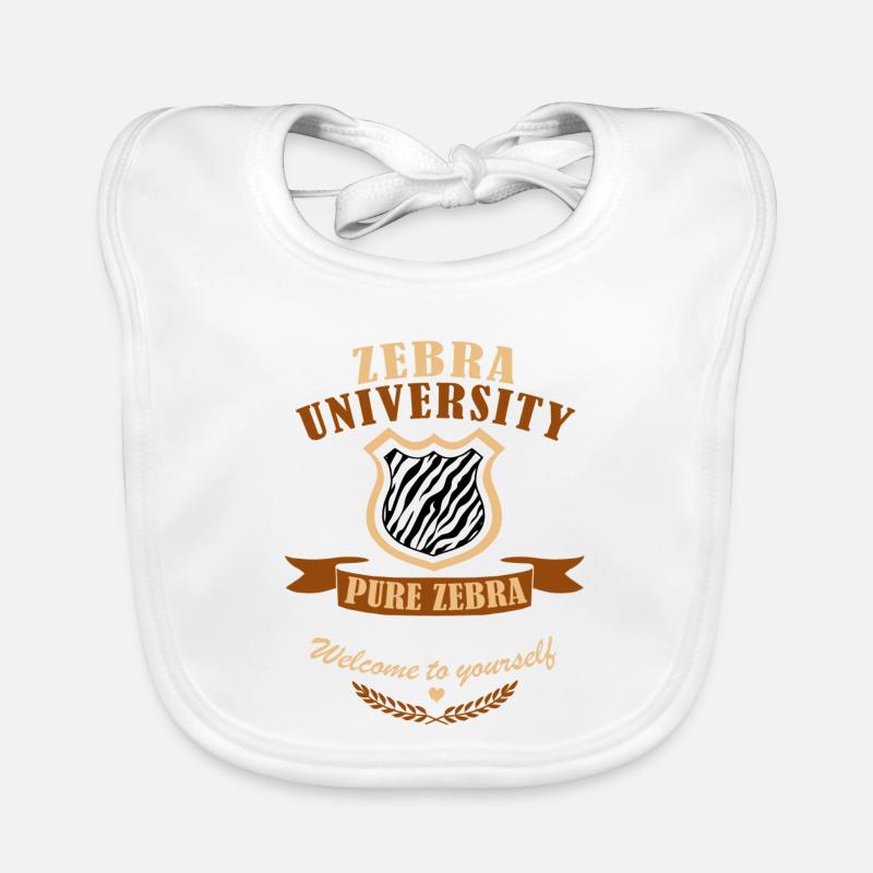 Diplome de Zèbre Bavoir bio Bébé