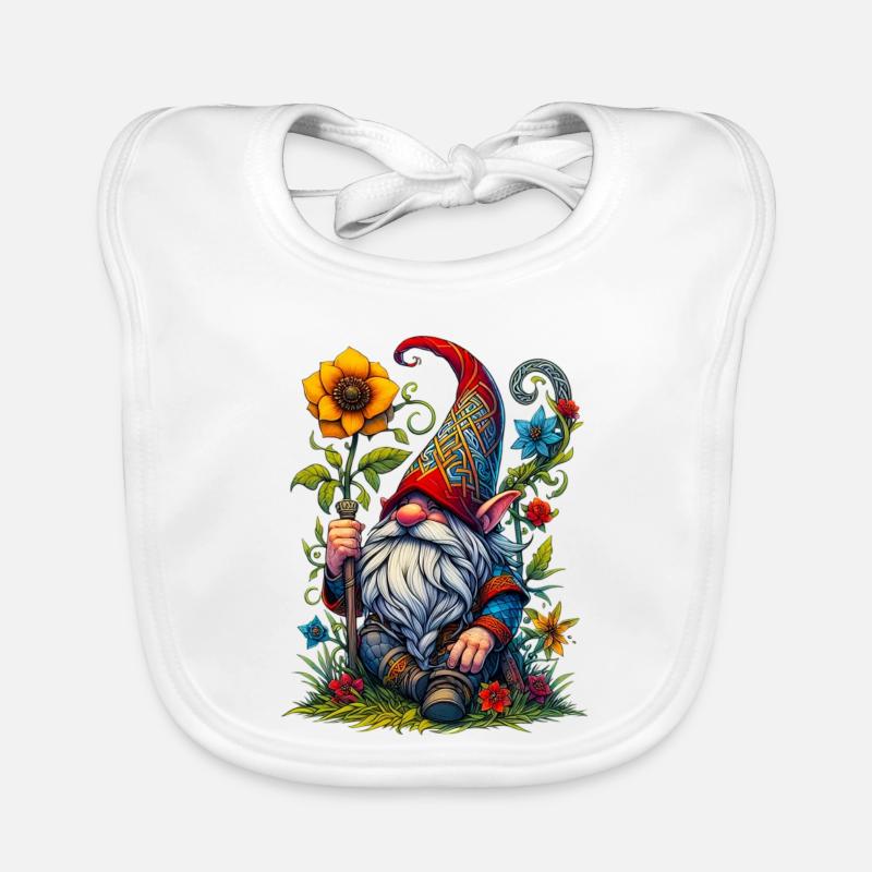 Elfe gobelin gnome Bavoir bio Bébé