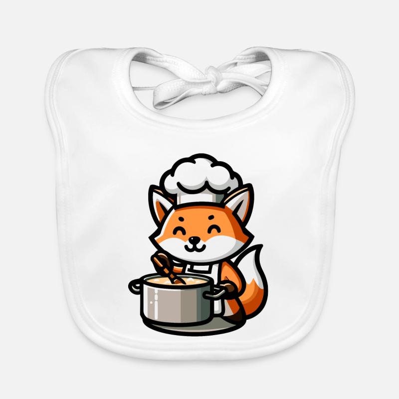 Culinary Kit: The Foxy Chef Organic Baby Bibs