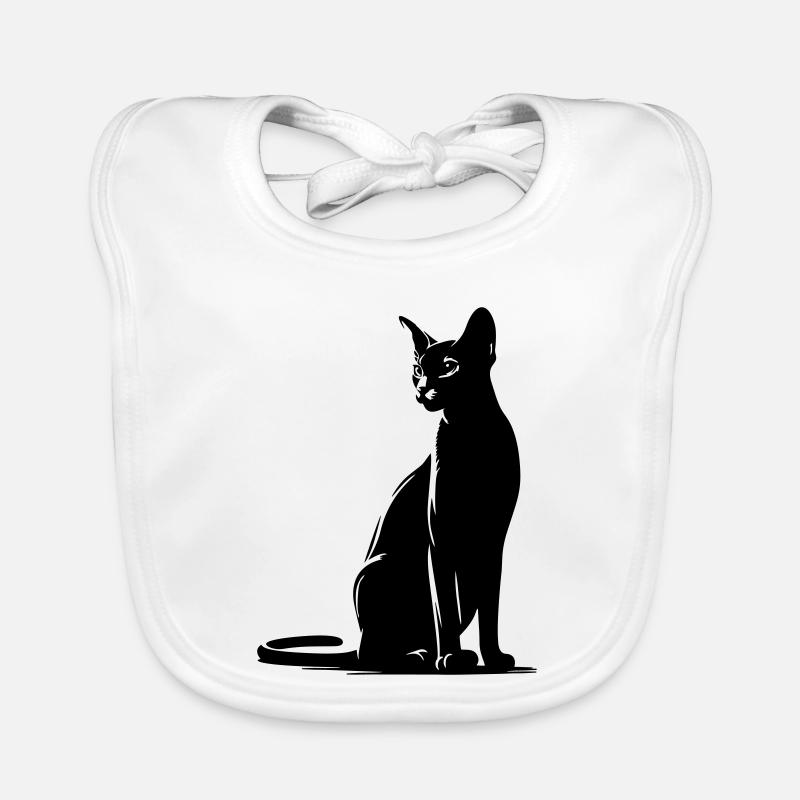 Chat abyssin Bavoir bio Bébé
