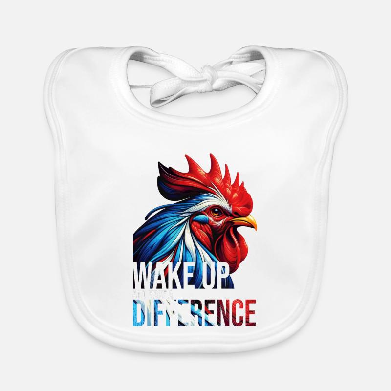 WAKE UP AND MAKE A DIFFERENCE-DB Organic Baby Bibs