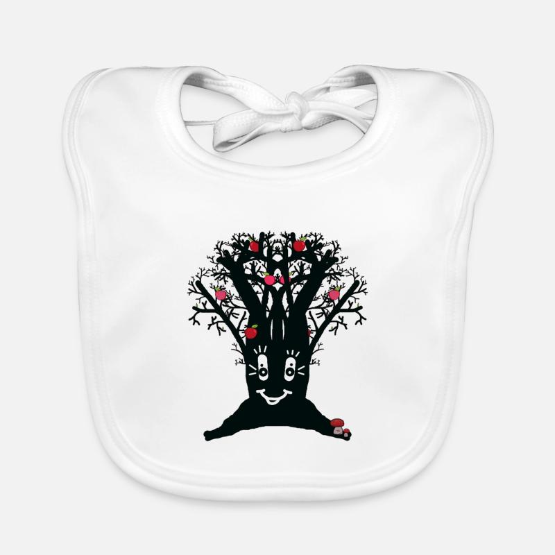 funny apple tree apple apples Organic Baby Bibs