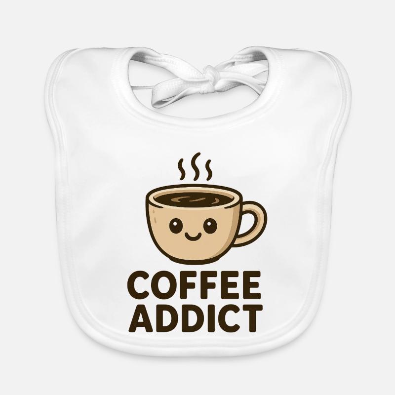 Coffee addict Baby Bio-Lätzchen