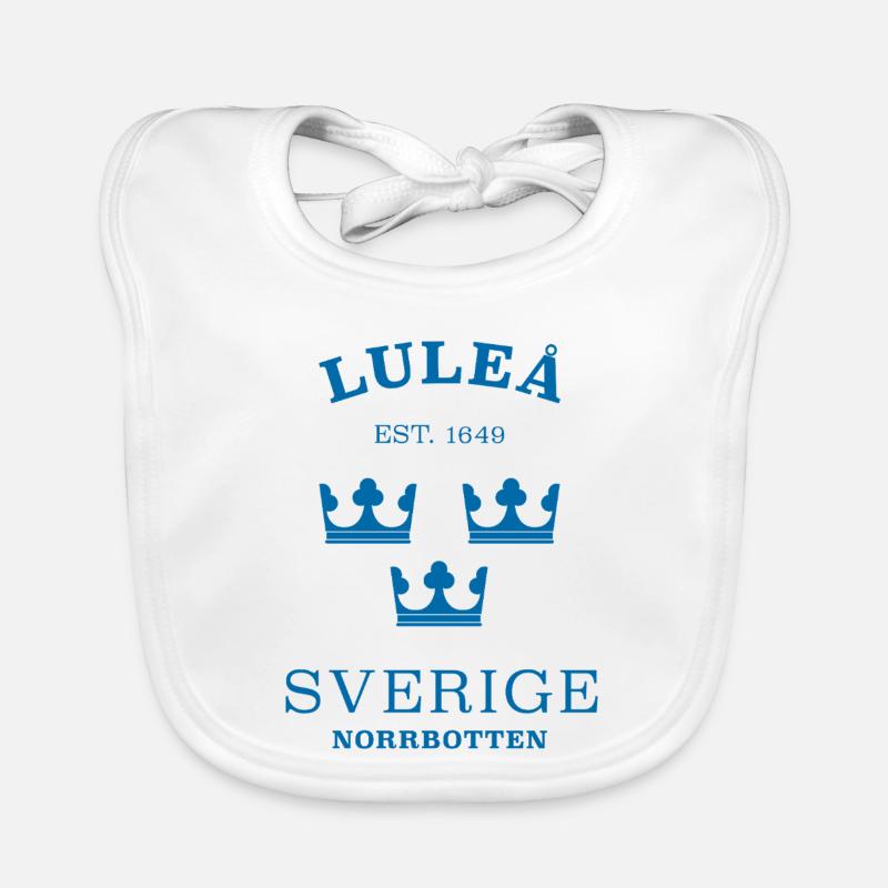 Lulea  Sverige Schweden Baby Bio-Lätzchen