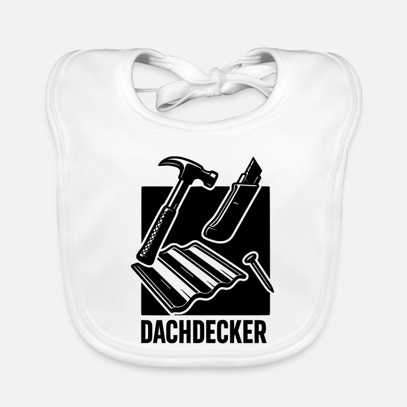 Roofing Tools Organic Baby Bibs
