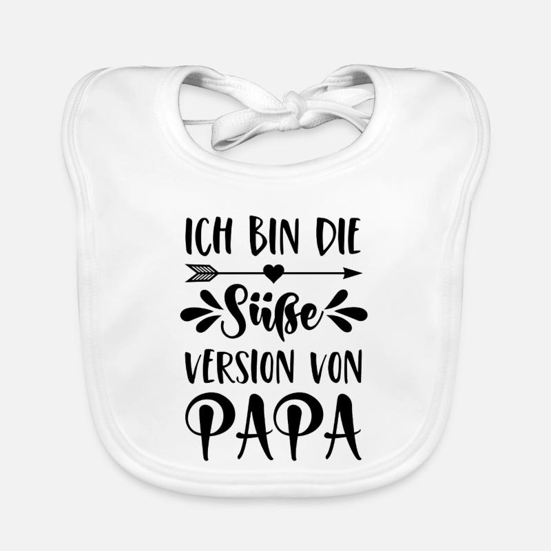 Ich bin die süße Version von Papa Baby Bio-Lätzchen