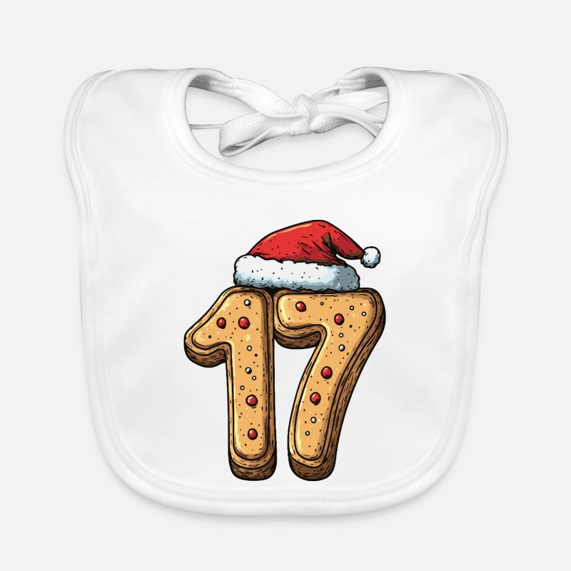 Biscuit de Noël à 17 chiffres Bavoir bio Bébé
