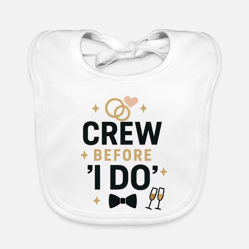 Crew before ‘I Do’ – JGA Crew Shirt  Baby Bio-Lätzchen