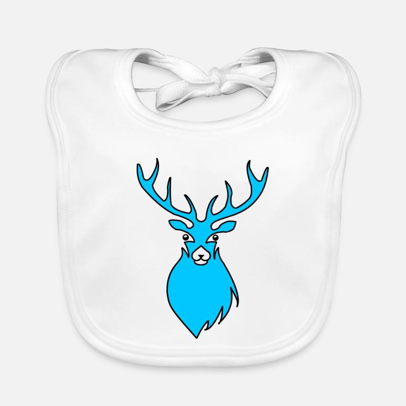 Cerf Bavoir bio Bébé