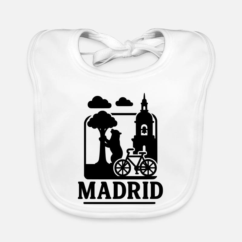 Monuments de Madrid Bavoir bio Bébé