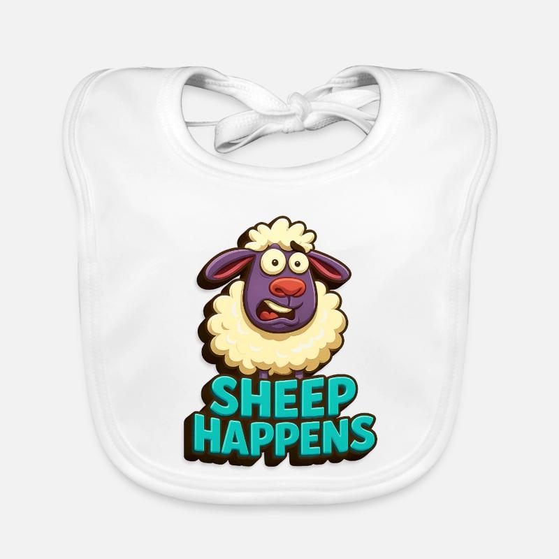 Les moutons arrivent – c’est comme ça Bavoir bio Bébé