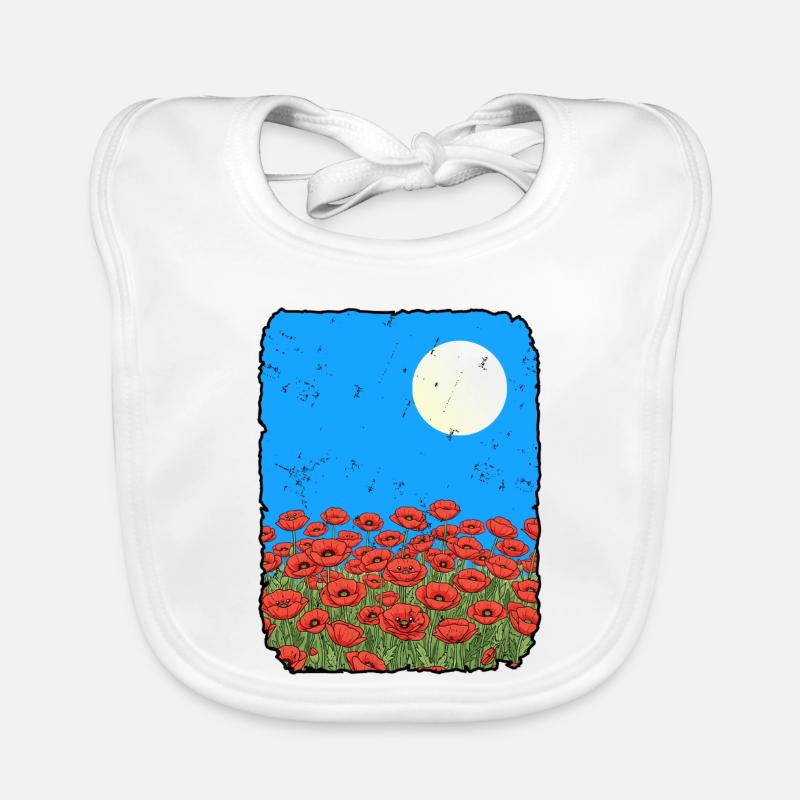 Coquelicots Bavoir bio Bébé