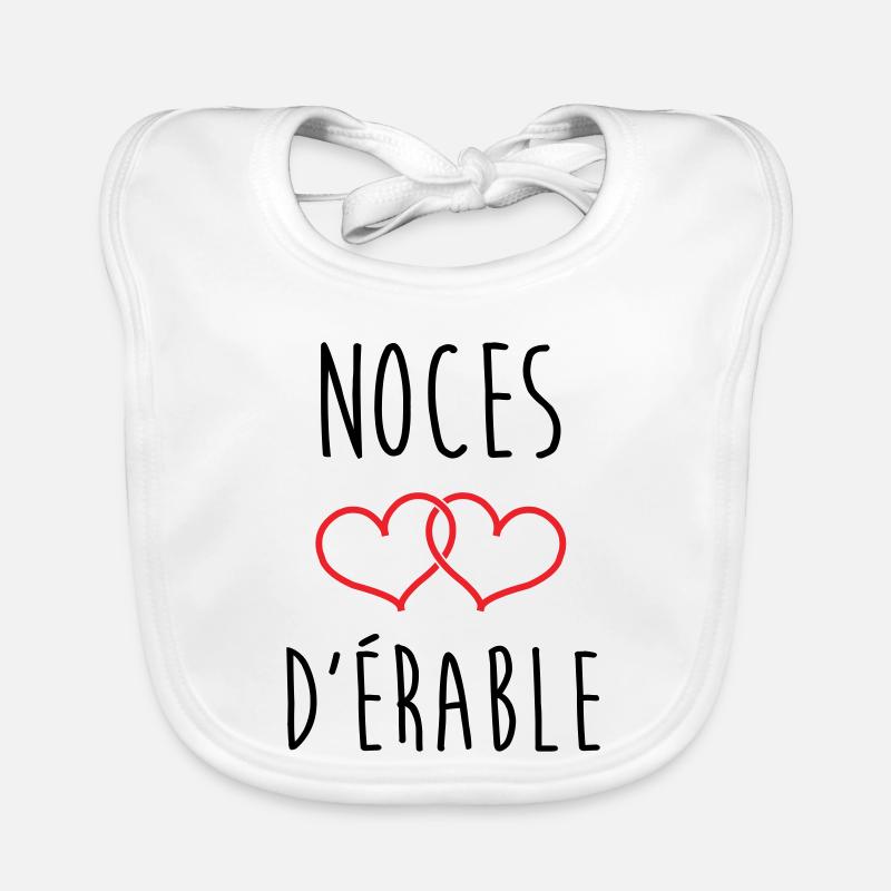Noces d'Érable 58 ans de mariage Bavoir bio Bébé