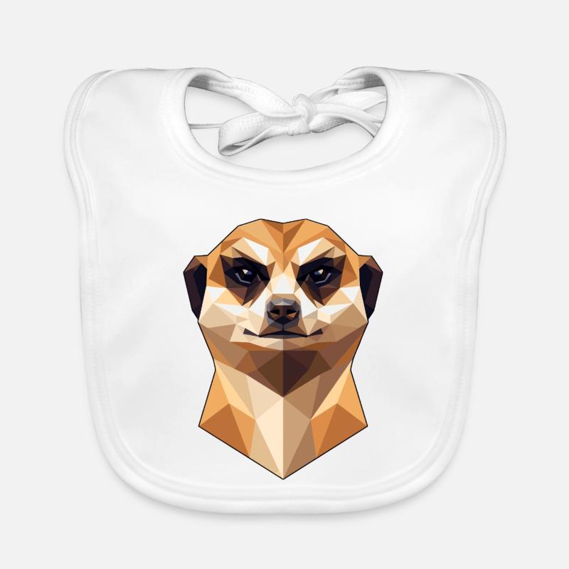 Erdmännchen Meerkat Süßes Surikate Mangusten Baby Bio-Lätzchen