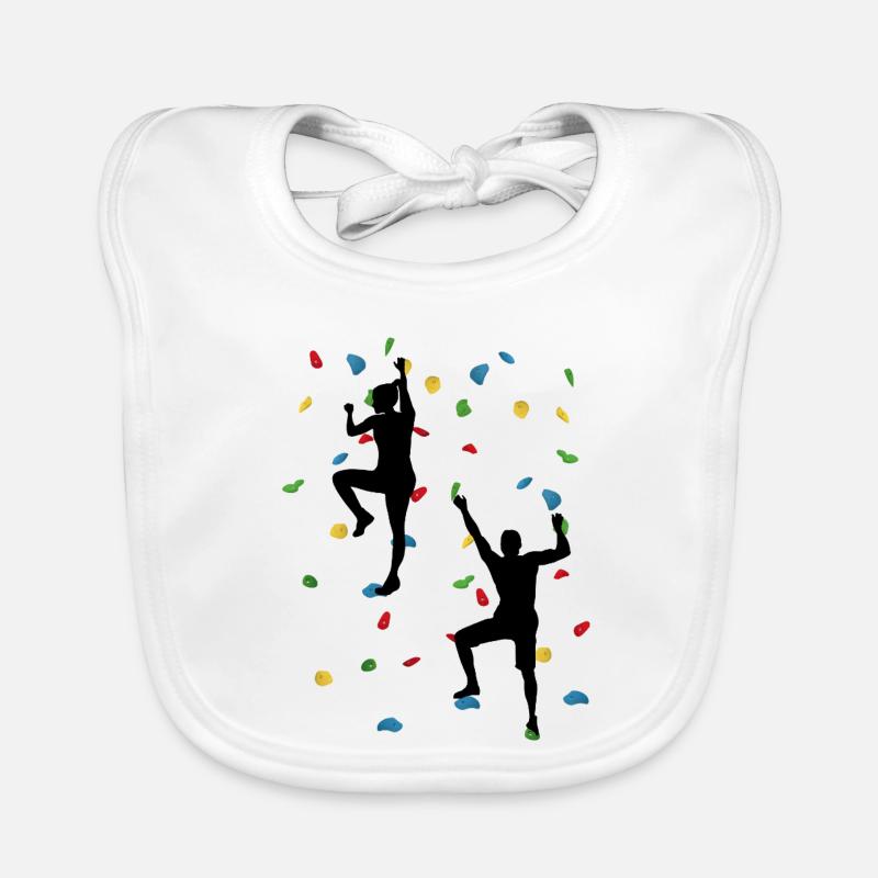 Climbing Wall Duo – Climbing Challenge Organic Baby Bibs