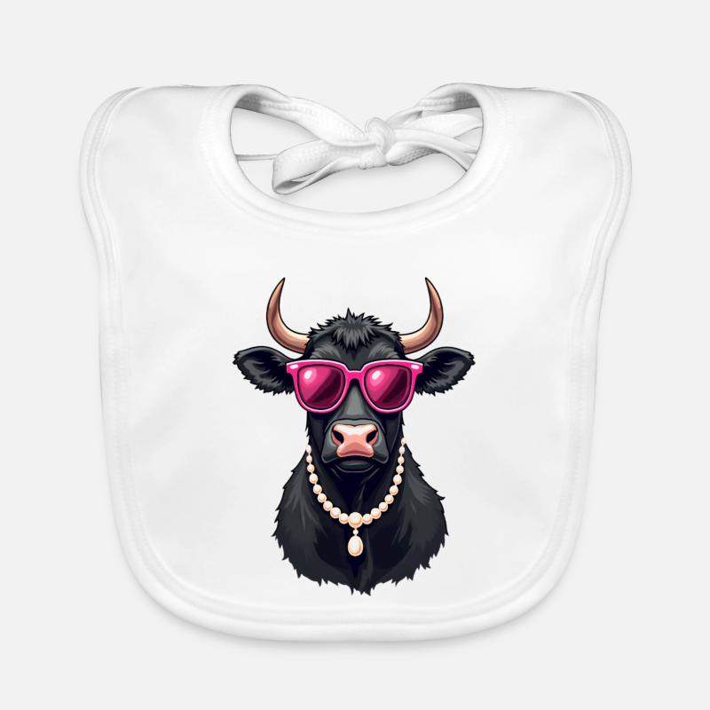 Vache Bavoir bio Bébé