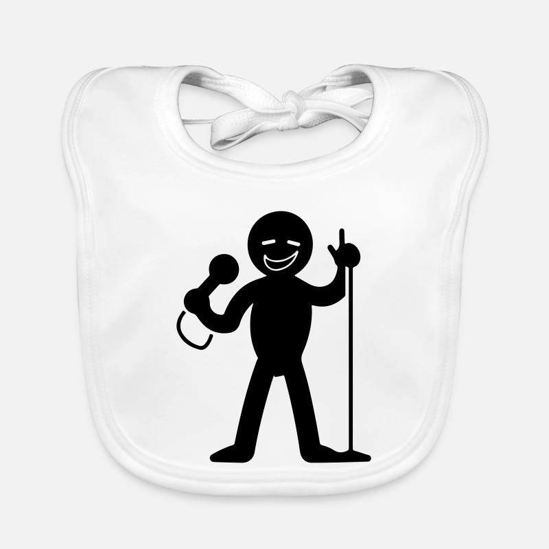 Chanteur avec micro Bavoir bio Bébé