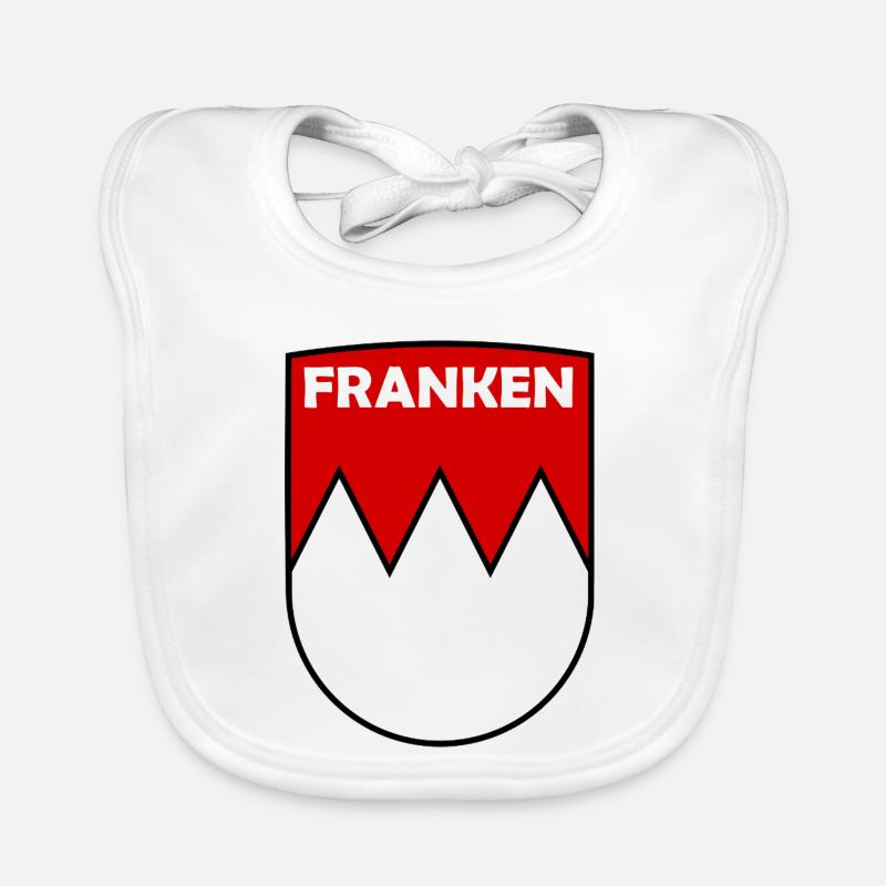 Franken Crest Logo Baby Bio-Lätzchen