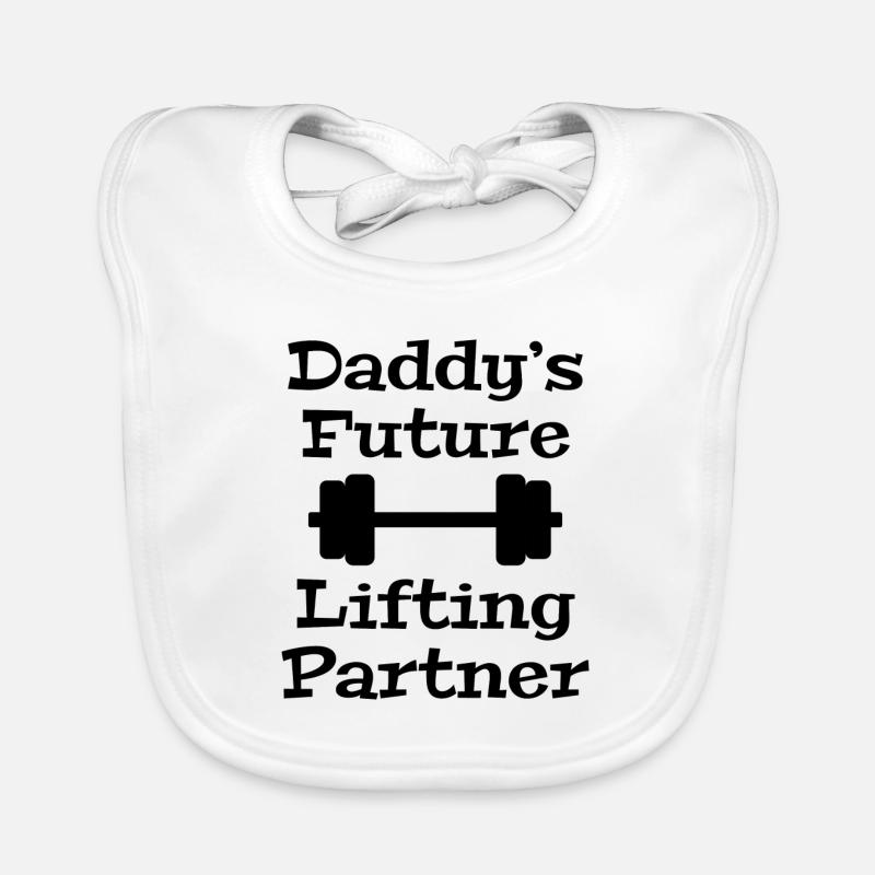 Daddy's Future Lifting Partner Organic Baby Bibs