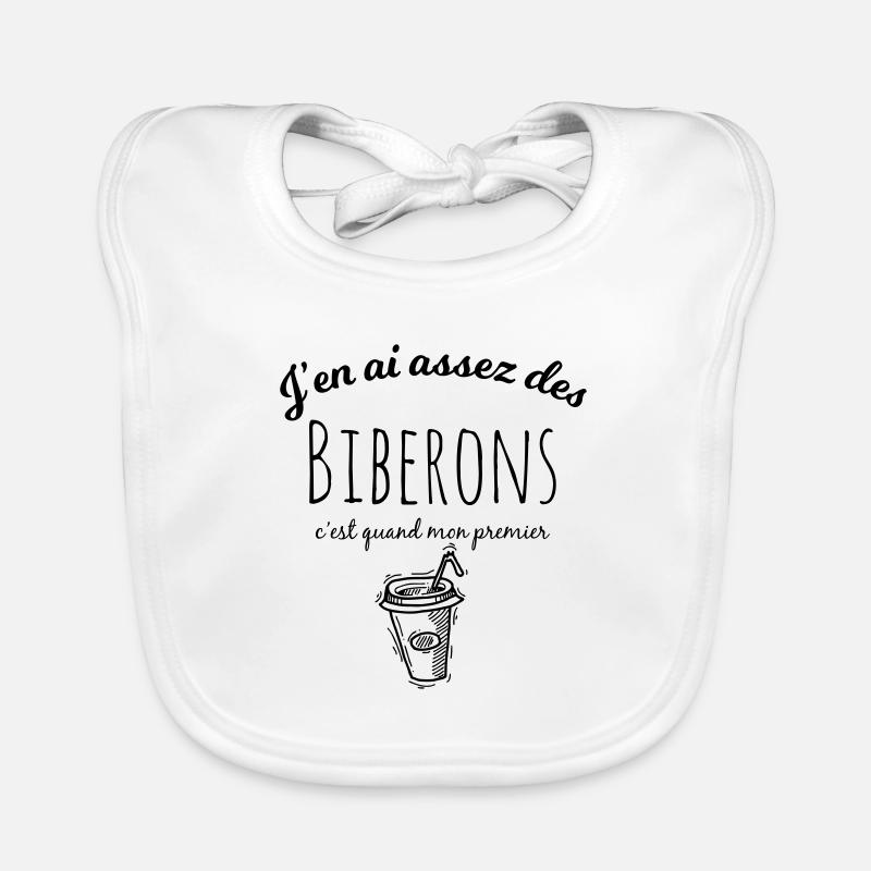 j'en ai assez des biberons c'est quand mon goblet Bavoir bio Bébé
