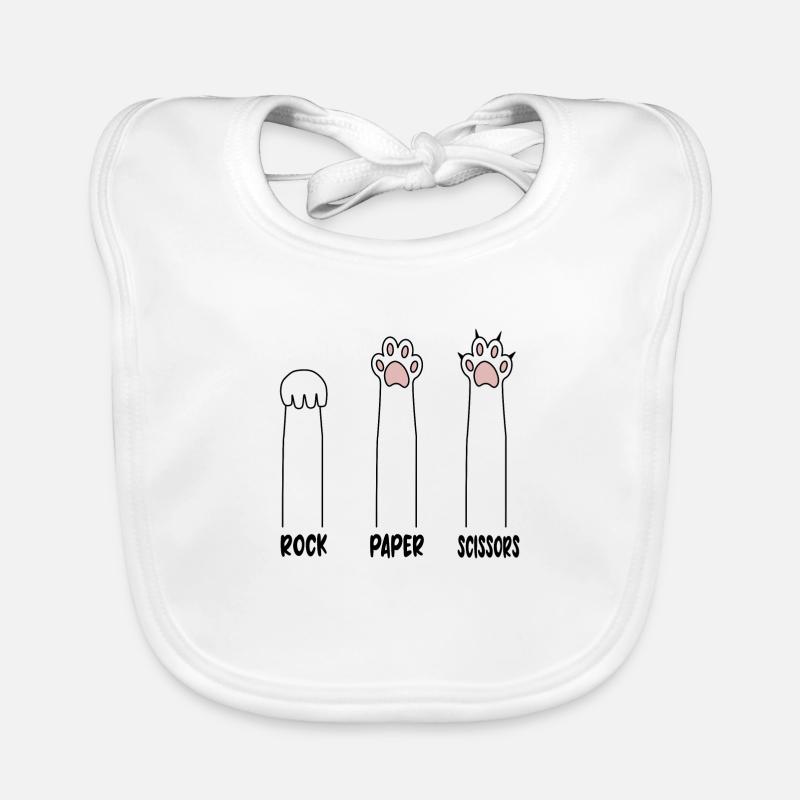 CISEAUX EN PAPIER DE ROCHE Bavoir bio Bébé