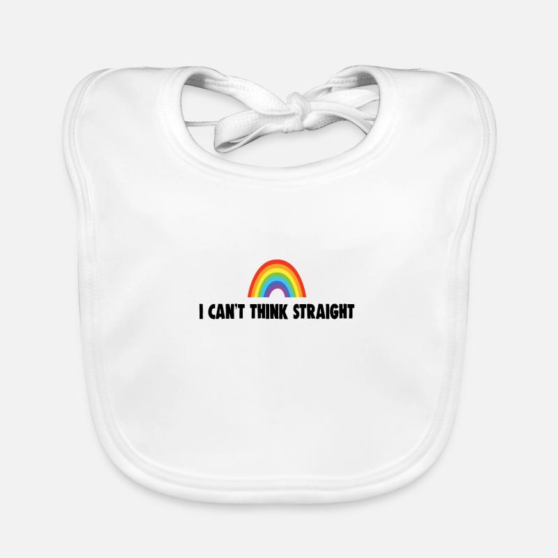 I CAN'T THINK STRAIGHT Organic Baby Bibs