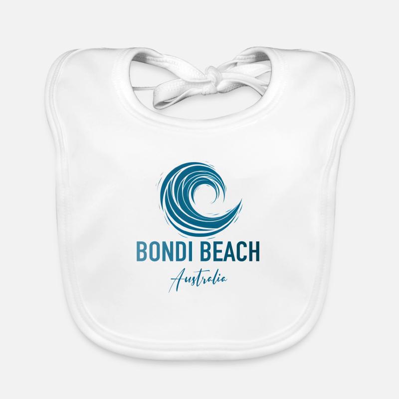 Bondi Beach Australia - Baby Bio-Lätzchen - Weiß
