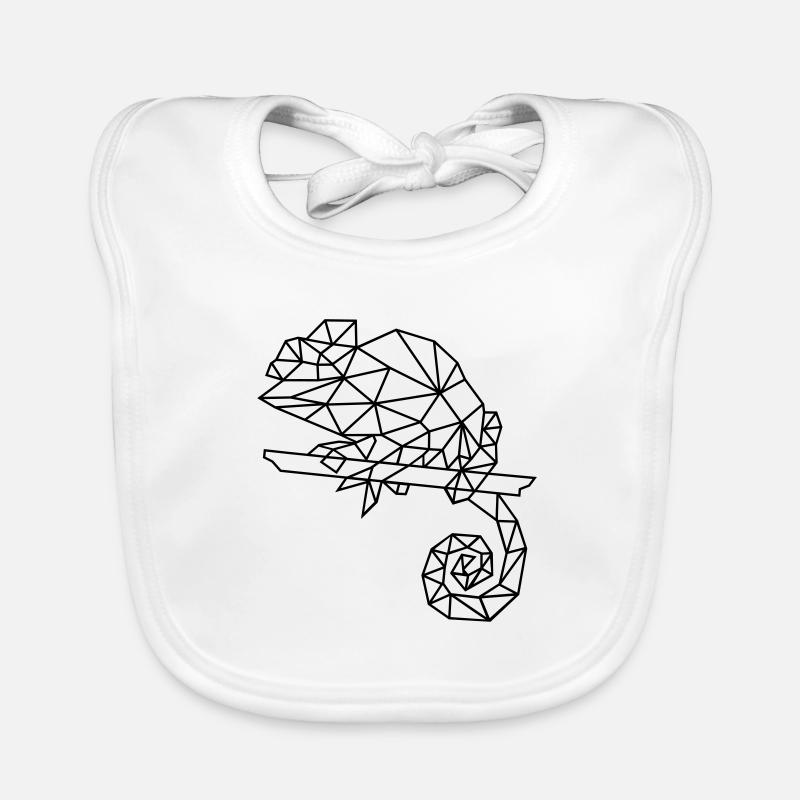 caméléon | graphiques de polygone Bavoir bio Bébé