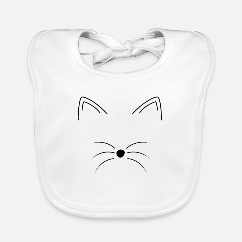 Chat Bavoir bio Bébé